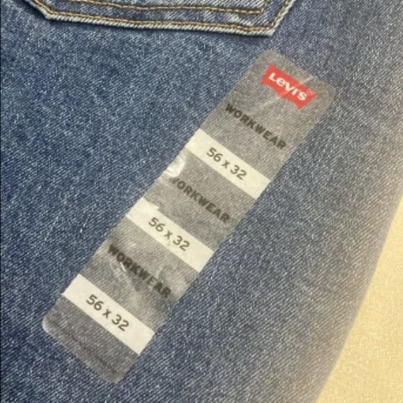 NWOT LEVI’S Men’s Workwear Fit Blue Denim Jeans Size 56x32 - Picture 6 of 10